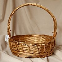 Корзина плетеная 133 M овальная золотая 35*29*12CM/36CM