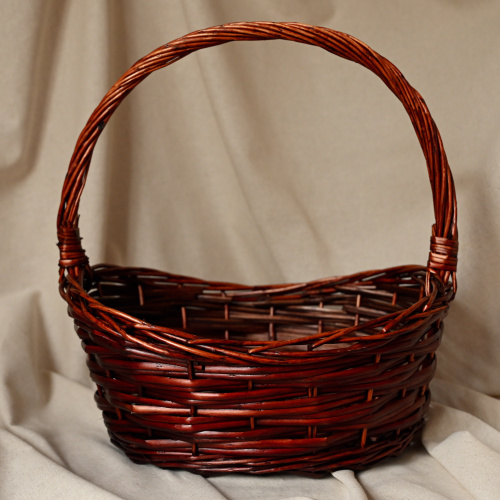Корзина плетеная овальная M 260105  31x23xH10/14xHH34 B23x17