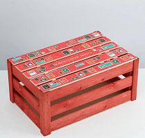 Ящик деревянный «Почта», 21 × 30 × 15 см