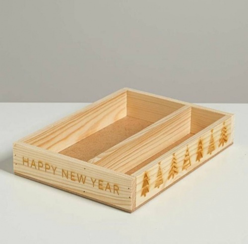 Ящик-кашпо подарочный «Тепла и уюта», 25,5 × 20 × 5 см фото 2