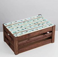 Ящик деревянный «Шишки», 21 × 30 × 15 см