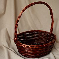 Корзина плетеная  JB26-K0-1l S овальная коричневая 30X20XH12/HH29XB25X17